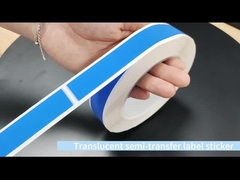 45um 1mil छेड़छाड़ के सबूत सील सुरक्षा स्टिकर चांदी मैट उच्च अवशेष के साथ अर्ध स्थानांतरण